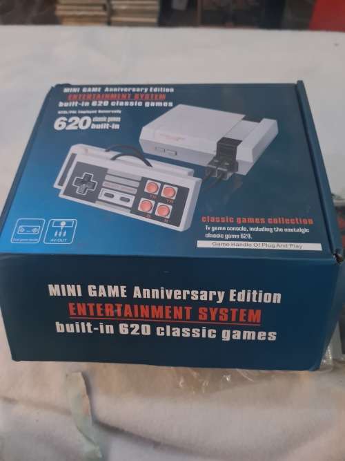 MINI GAME CONSOLE WITH 2 REMOTES(BUILT IN 629 CLASSIC GAMES)
