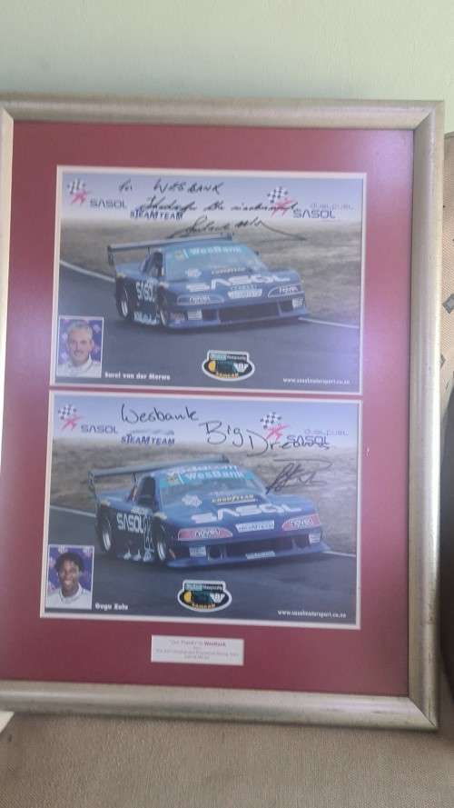 SIGNED RACING FRAME