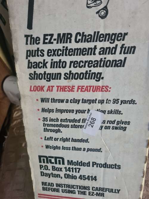 EZ MR CHALLENGER HIGH SPEED CKAY TARGET THROWER(SHOTGUN SHOOTING ITEM(
