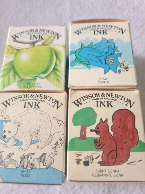 16 SHADES VINTAGE WINDSOR NEWTON CRAFT UNKS(35ml each)MADE IN ENGLAND