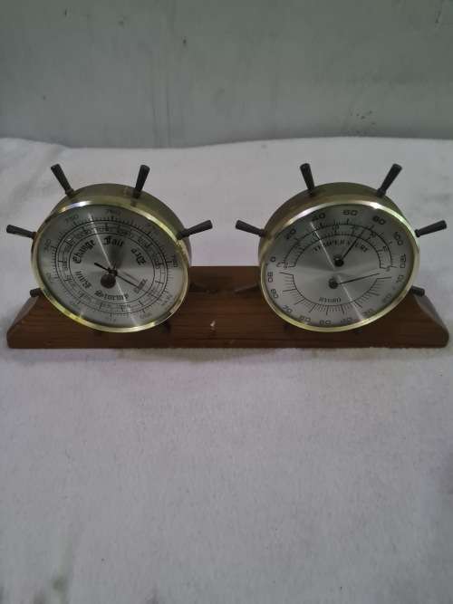 VINTAGE BRASS WEATHER GAUGE(MADE IN JAPAN)
