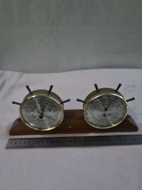 VINTAGE BRASS WEATHER GAUGE(MADE IN JAPAN)