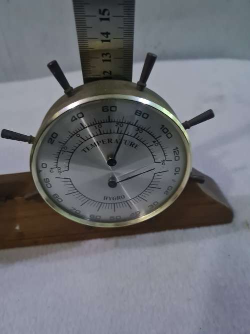 VINTAGE BRASS WEATHER GAUGE(MADE IN JAPAN)