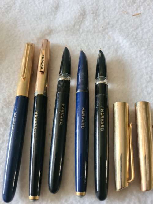 SET OF 5 HAVARD FOUNTAIN PENS