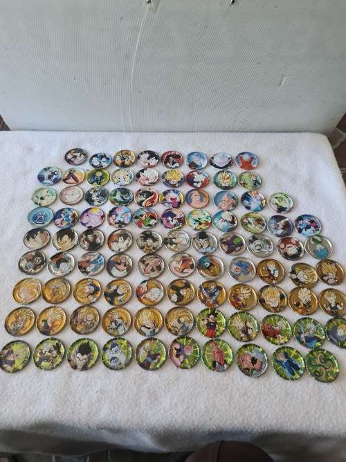 POKEMON METAL TAZZOS (NO.S 1 TO 95)MISSING 4,9 AND 41