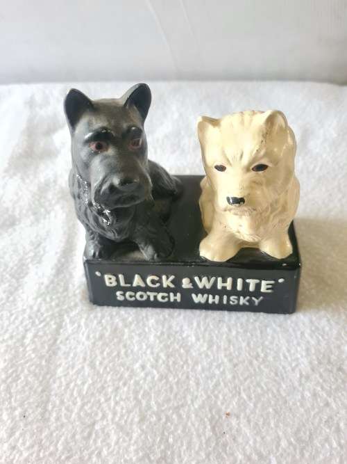 VINTAGE BLACK AND WHITE SCOTCH WHISKEY  SIGN