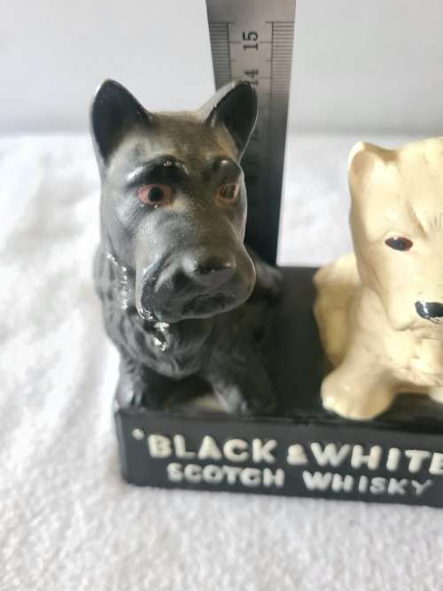 VINTAGE BLACK AND WHITE SCOTCH WHISKEY  SIGN