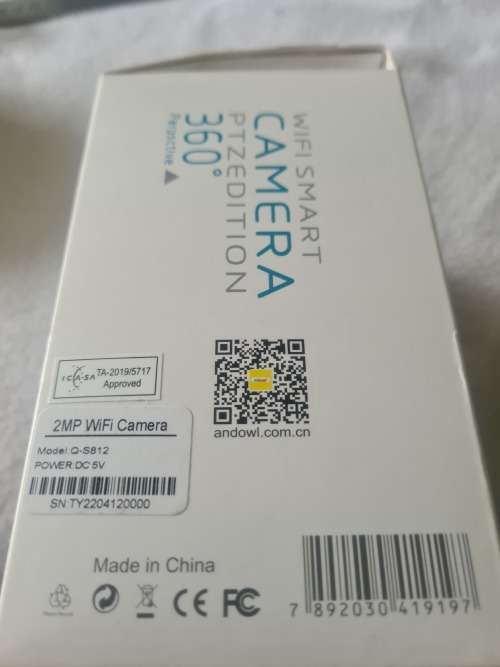 WIFI SMART PTZ EDITION 360 DEGREES ANDOWL CAMERA