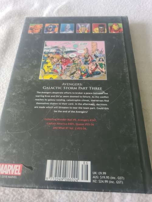 MARVEL SUPERHEROES HARDCOVER COMIC (AVENGERS GALACTIC STORM