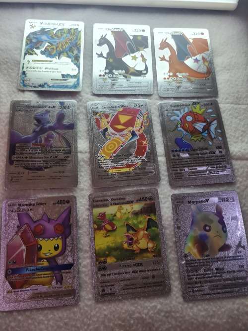 METALLIC SILVER POKEMON TDC CARDS(PACK OF 55)