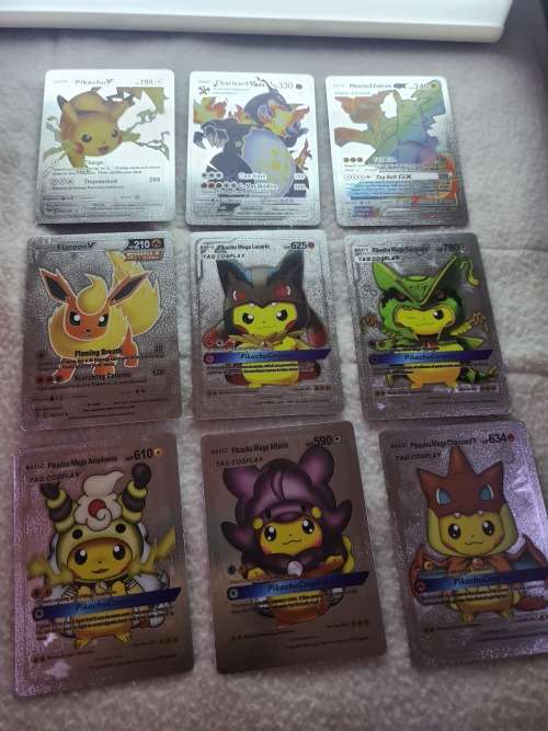 METALLIC SILVER POKEMON TDC CARDS(PACK OF 55)