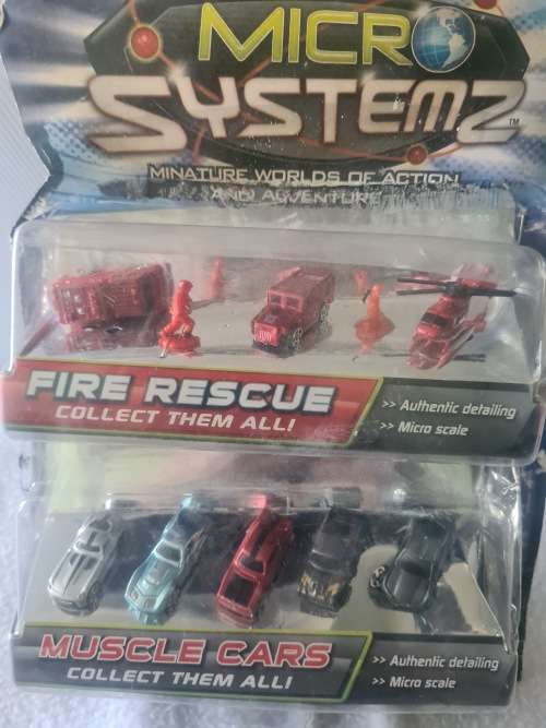 MICRO SYSTEM FIRE RESCUE AND MUSCLE CARS(10 PIECE)