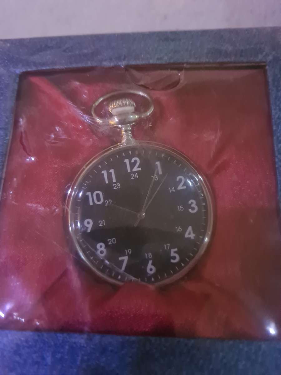 SET OF 3 METAL QUARTZ POCKETWATCH