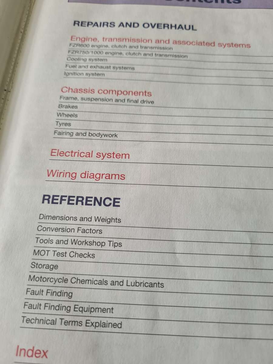 HAYNES YAMAHA SERVICE AND REPAIR MANUAL(HARDCOVER BOOK)