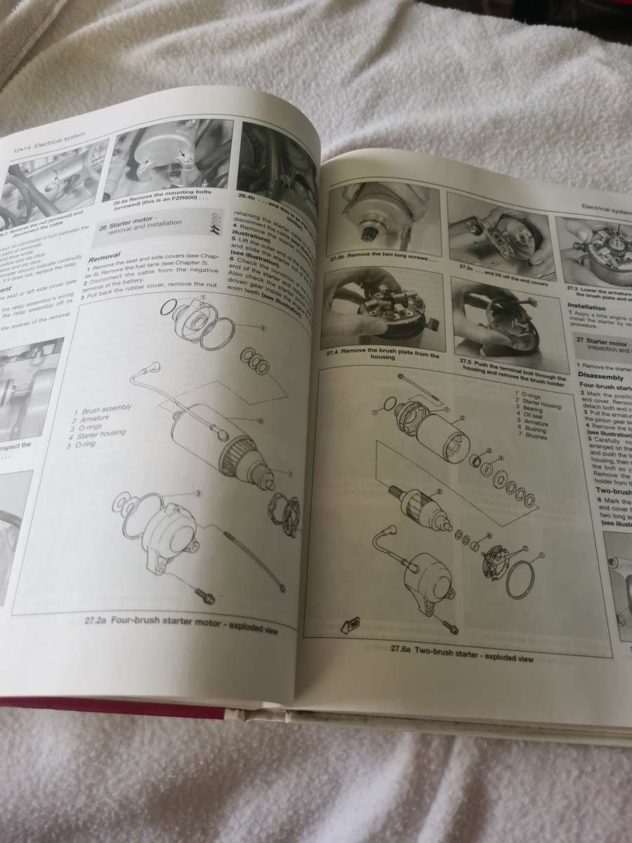 HAYNES YAMAHA SERVICE AND REPAIR MANUAL(HARDCOVER BOOK)