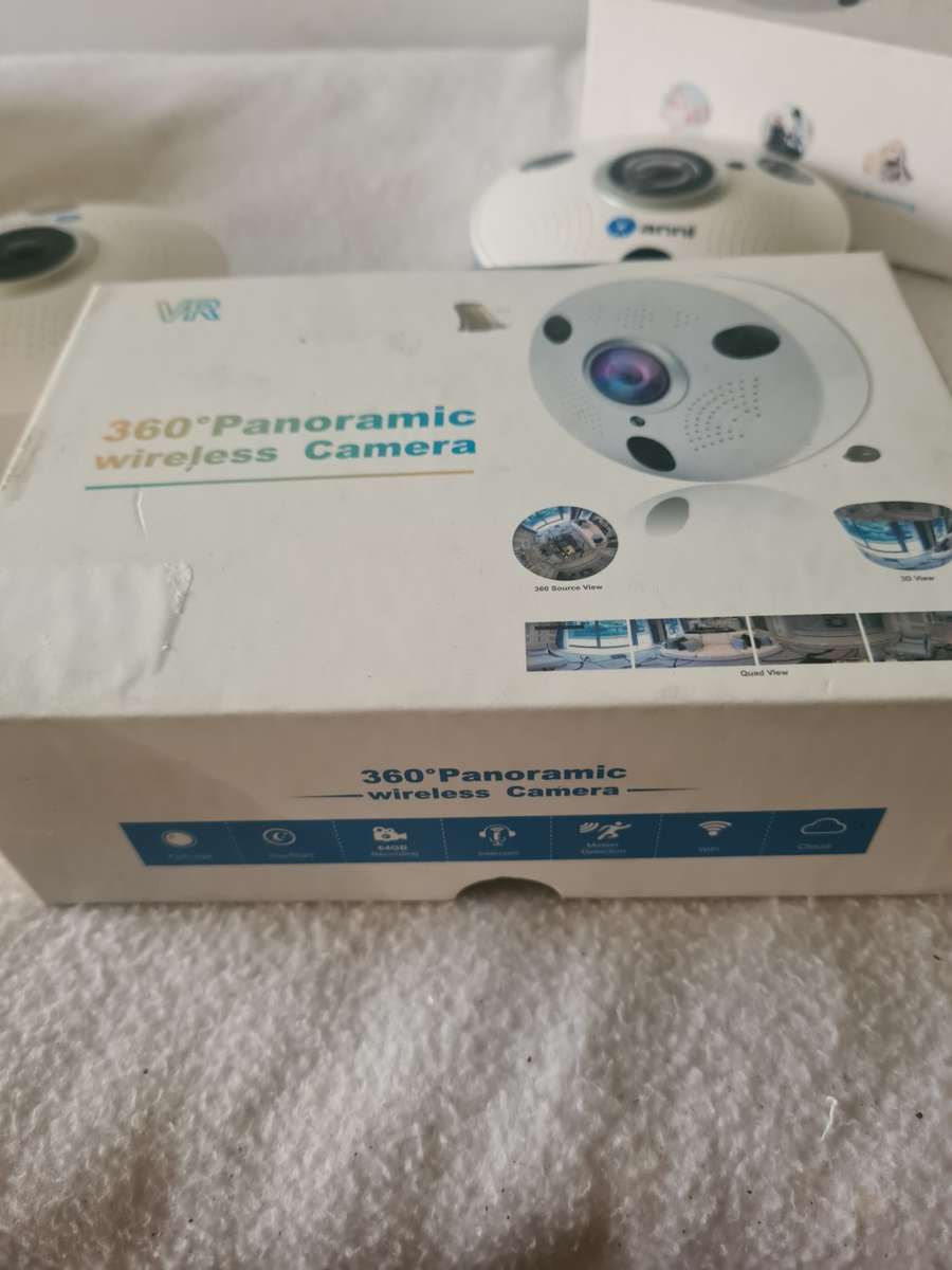 SET OF TWO VR 360 DEGREES PANAROMIC WIRELESS CAMERAS