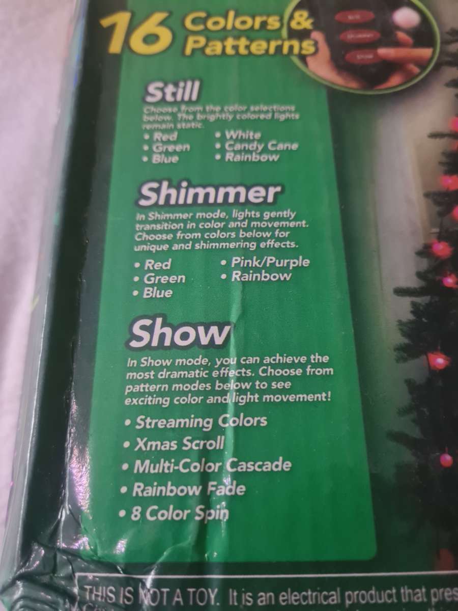 TREE DAZZLER(16 COLOURS AND PATTERNS)CHRISTMAS TREE LIGHTS