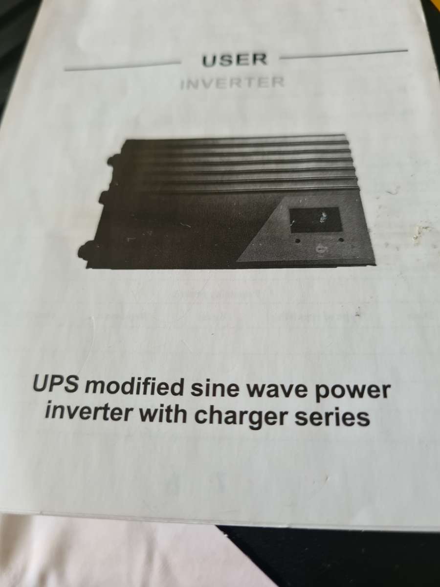 1000W POWER INVERTER WITH CHARGER(UNINTERRUPTABLE POWER SOURCE)MODIFIED SINEWAVE