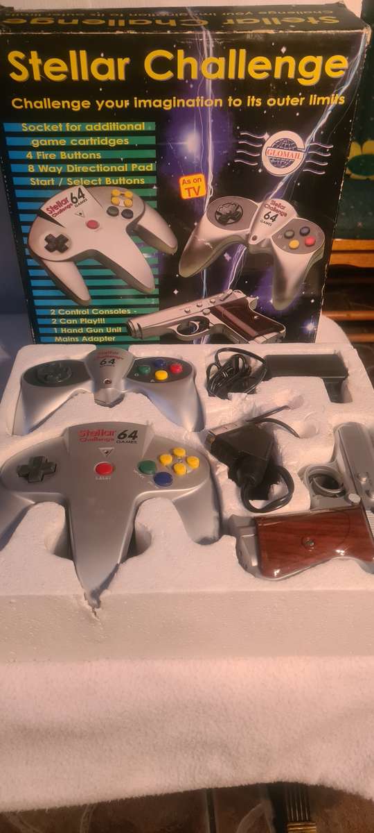 VINTAGE STELLAR CHALLENGE TV GAME,INCL.64 GAMES(UNUSED)