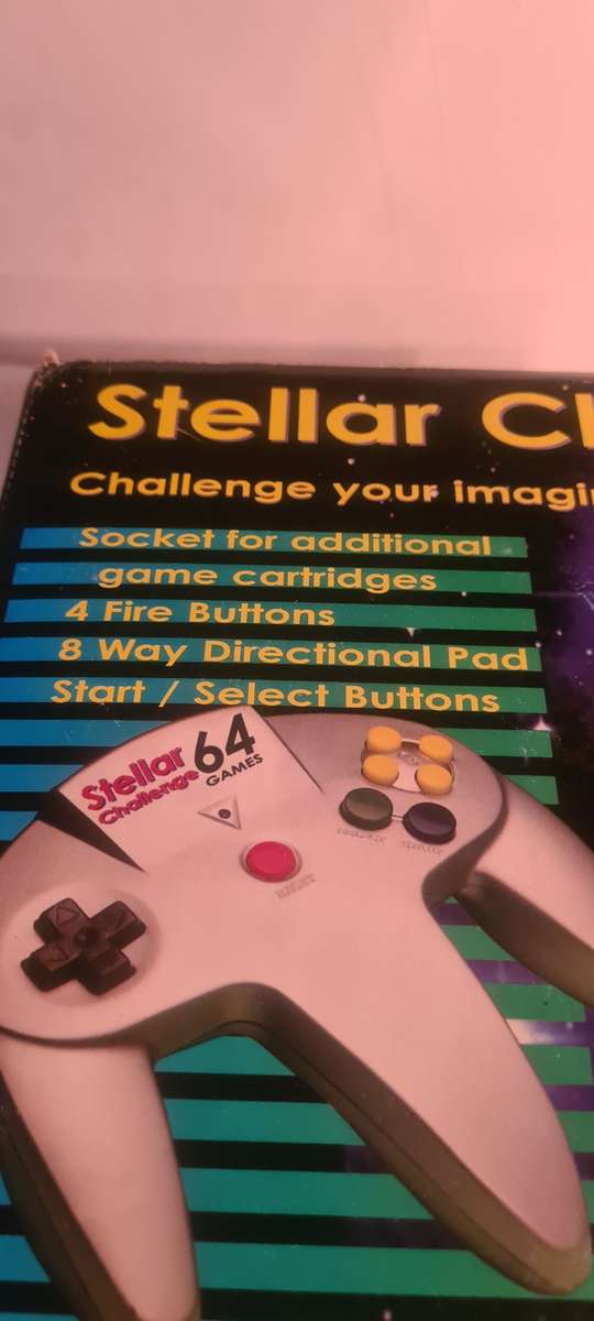 VINTAGE STELLAR CHALLENGE TV GAME,INCL.64 GAMES(UNUSED)