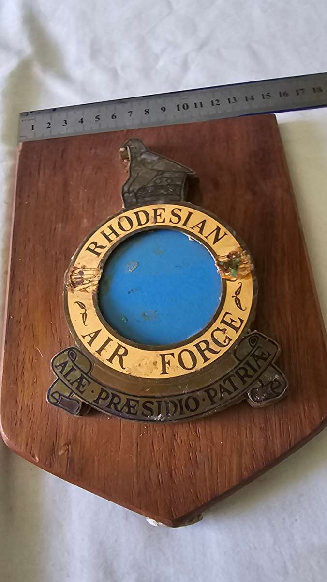 VINTAGE RHODESIAN AIR FORCE SIGN