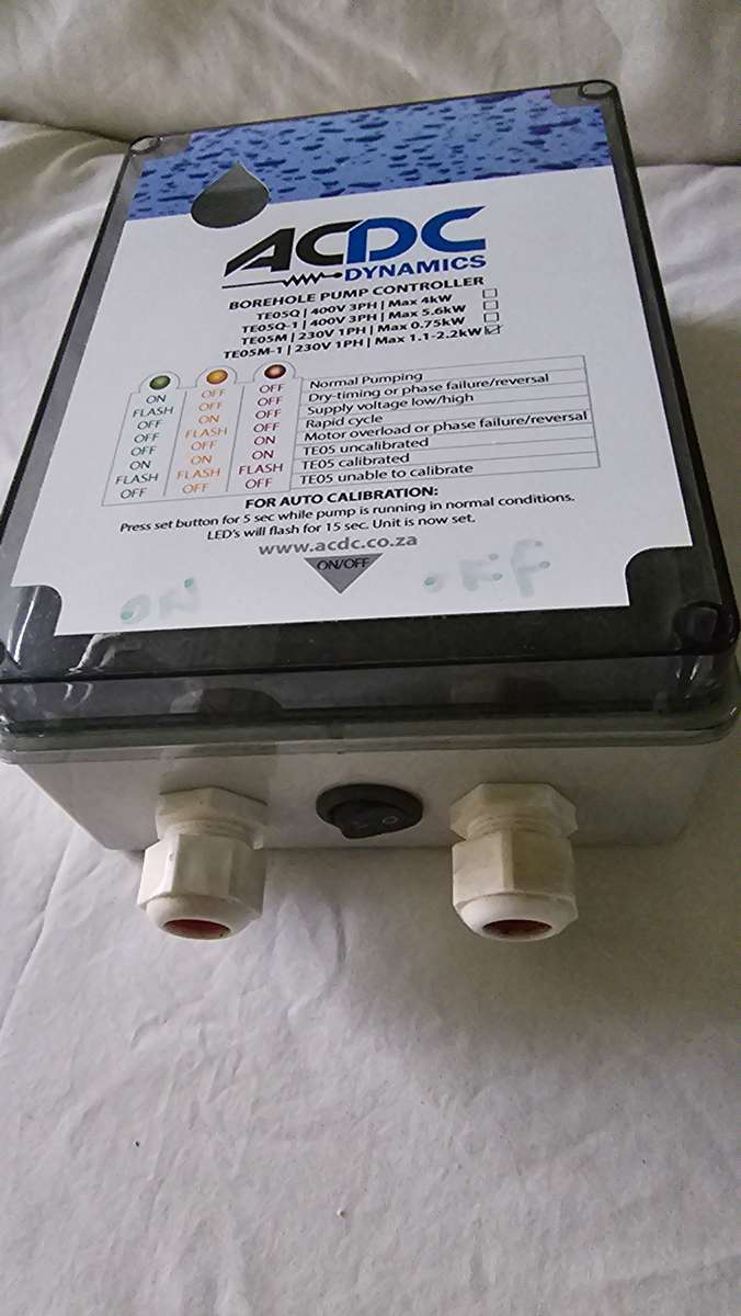 BOREHOLE PUMP CONTROLLER(SEE DESCRIPTION)