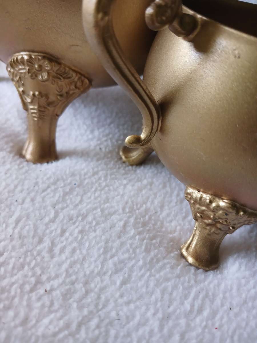 STUNNING ELWECO SP ON BRASS TEA SET PLUS XTRAS