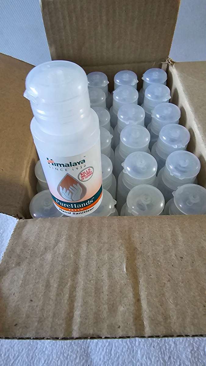 BOX OF 24 X 50ML HIMALAYA GEL SANITIZERS(WORKS MAGIC AS HOUSEHOLD CLEANERS)