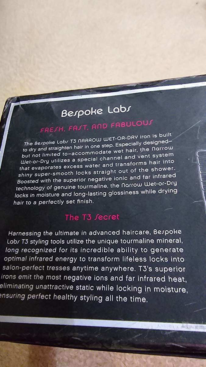 BESPOKE LABS SPECIAL EDITION HAIR STRAIGHTENER(FOR WET & DRY HAIR)WORKS