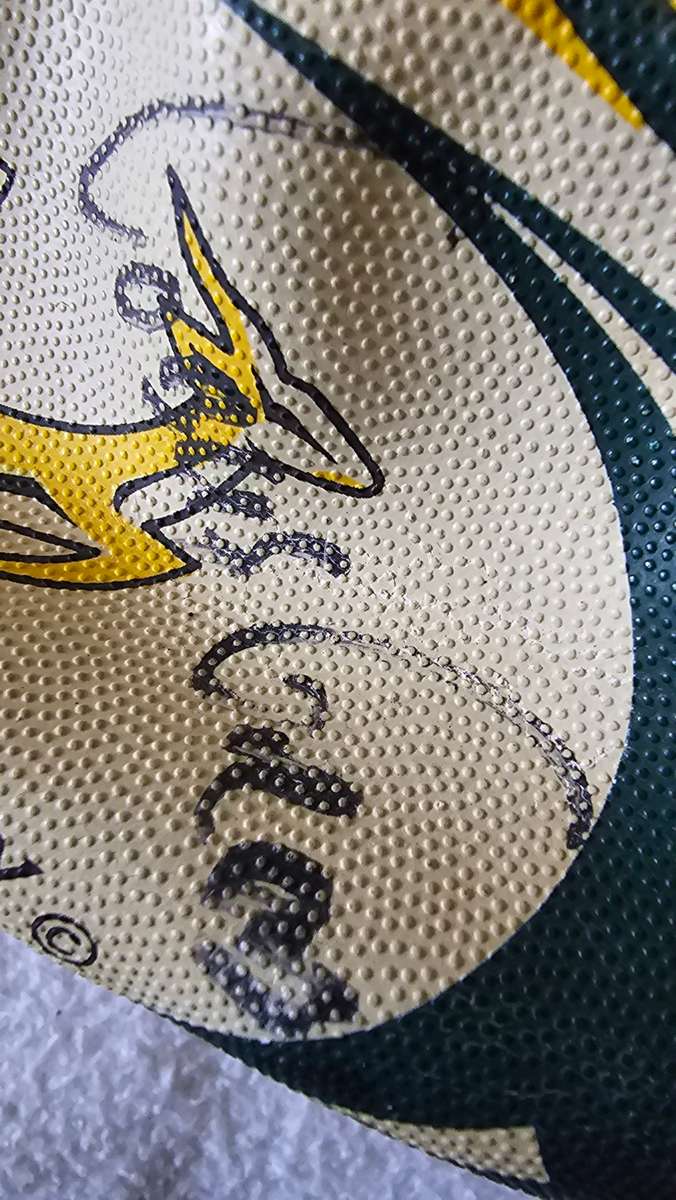 SA RUGBY OFFICIAL MASCOT BALL(WITH ORIGINAL KOKHI SIGNATURES OF PLAYERS)