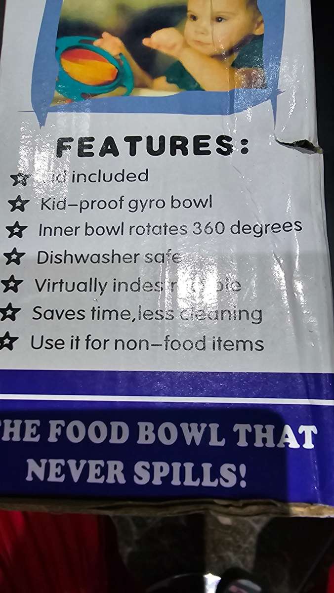 KIDS GYRO FOOD BOWL(FOOD THAT NEVER SPILLS)