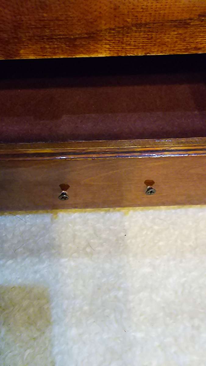 SOLID WOOD VINTAGE IMBUIA JEWELRY BOX WITH DRAWER