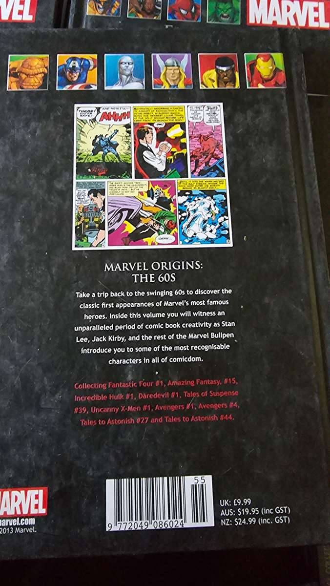 5 X MARVEL SUPERHEROES HARDCOVER COMICS