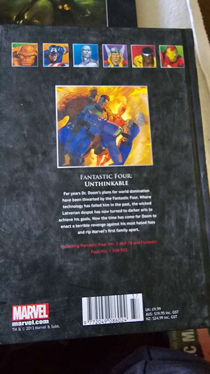 5 X MARVEL SUPERHEROES HARDCOVER COMICS