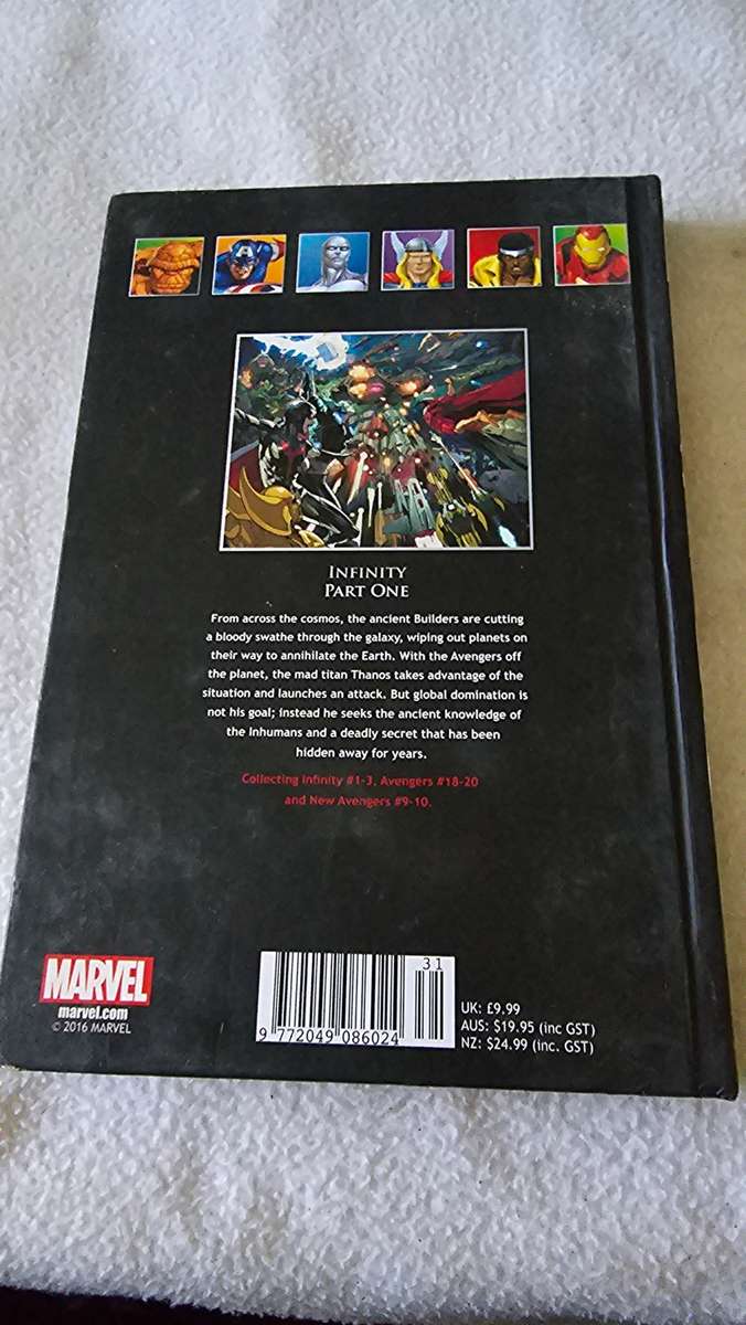 5 X MARVEL SUPERHEROES HARDCOVER COMICS
