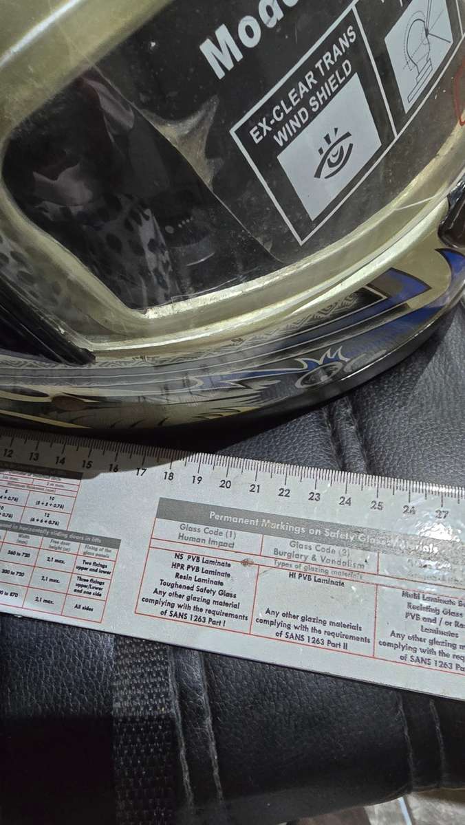 SAFE HELMET WITH VISOR PROTECTOR-SEE DESCRIPTION