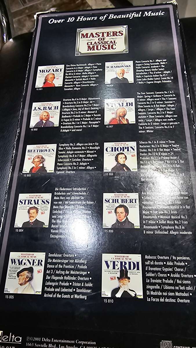 MASTERS OF CLASSICAL MUSICAL 10 CD DISCS