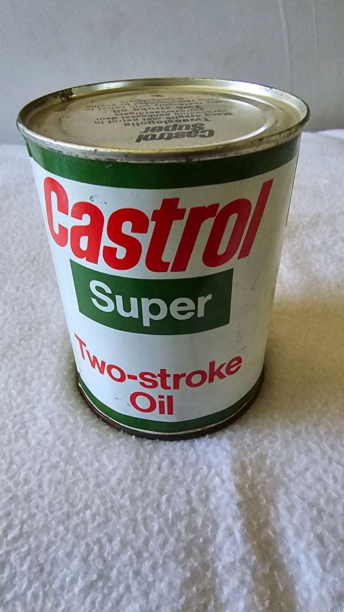 VINTAGE 500ML CASTROL SUPER TWO STROKE OIL(SEALED)