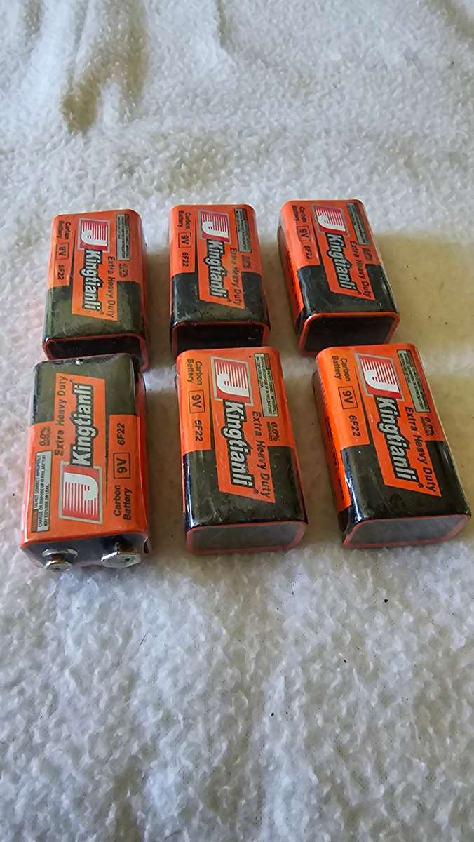 SET OF 6 9V HEAVY DUTY CARBON BATTERIES