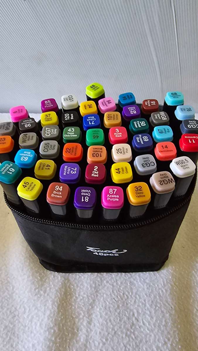 48 PIECE TWO SIDED TWIN MARKER PENS