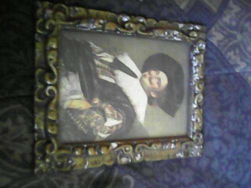 VNTAGE SIGNED FRANS HALS PICTURE FRAME(BRASS)