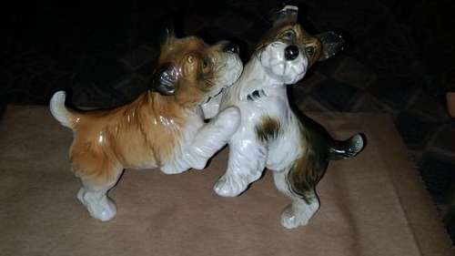 VINTAGE PUPPIES ORNAMENT-SEE DESCRIPTION