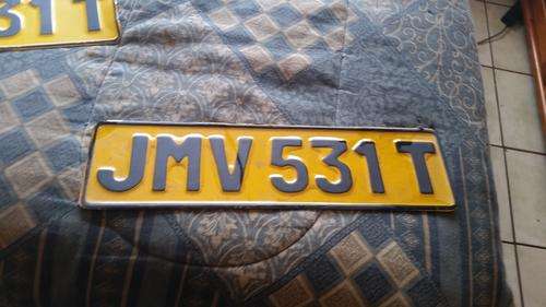 COLLECTORS TRANSVAAL YELLOW AND BLACK NUMBERPLATE-SEE DESCRIPTION