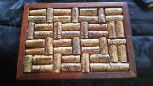 ALL TYPES VARNISHED CORKS IN FRAME(FOR YOUR MANCAVE)-SEE DESCRIPTION