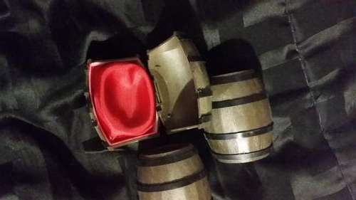 2 x BARREL LOOK RING BOX(ONE BID FOR ALL)