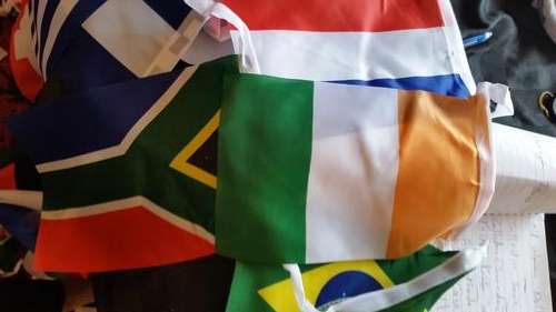 7,5 M ALL COUNTRIES (32TYPES)FLAG BUNTING-SEE DESCRIPTION