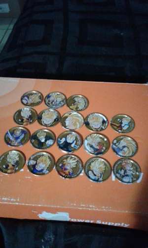 18 X DRAGONBALL Z GOLD TAZZOS (ONE BID)