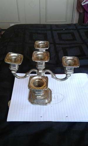 SILVERPLATED CANDLEHOLDER