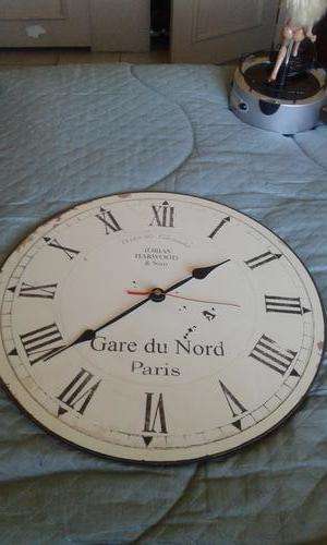 VINTAGE LOOK WATCH &CLOCKMAKER TOBIAS HARWOOD BATTERY OPERATED CLOCK