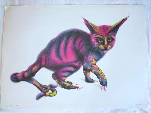 Norman Catherine, Batearo Cat , Printers proof to Mark Attwood, Signed